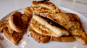 Caramelized Banana Toast with Crunchy Peanut Butter