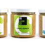 PB Love Co Threesomes three flavors jars image - Classic Creamy, Classic Crunchy, and Salty Peanut.