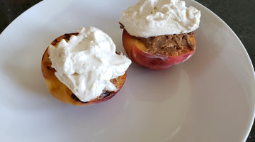 Peaches-n-Cream with Cinnamon Almond Butter
