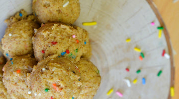 Birthday Cake Bites with Smooth Almond