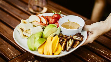 Fresh Fruit Plate with Classic Creamy Peanut Butter